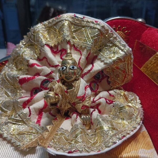 Kanha ji cotton frock 1-2 no. laddu gopal