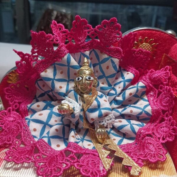 Kanha ji cotton frock 1-2 no. laddu gopal