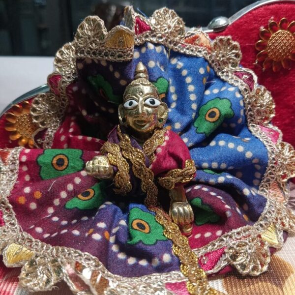 Kanha ji cotton frock 1-2 no. laddu gopal