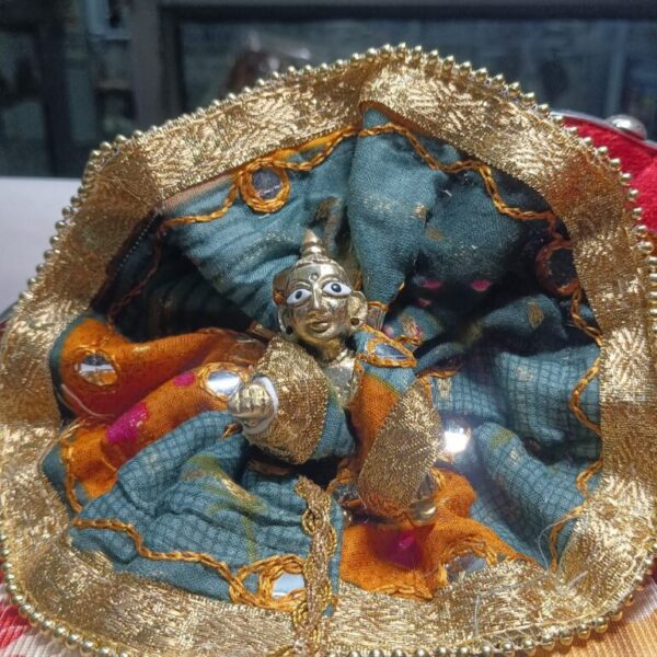 Kanha ji cotton frock 1-2 no. laddu gopal