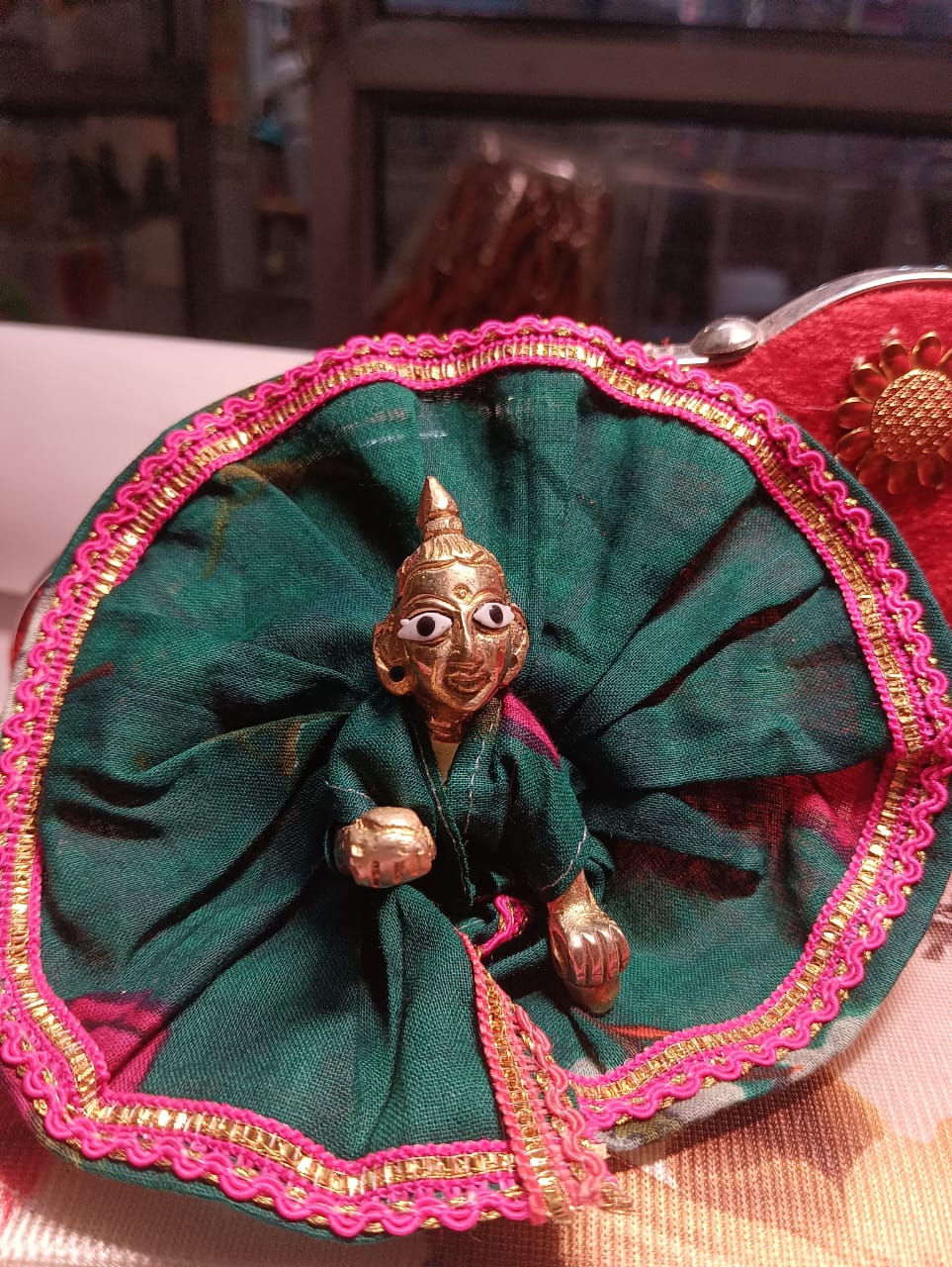 Kanha ji cotton frock 0-1 no. laddu gopal