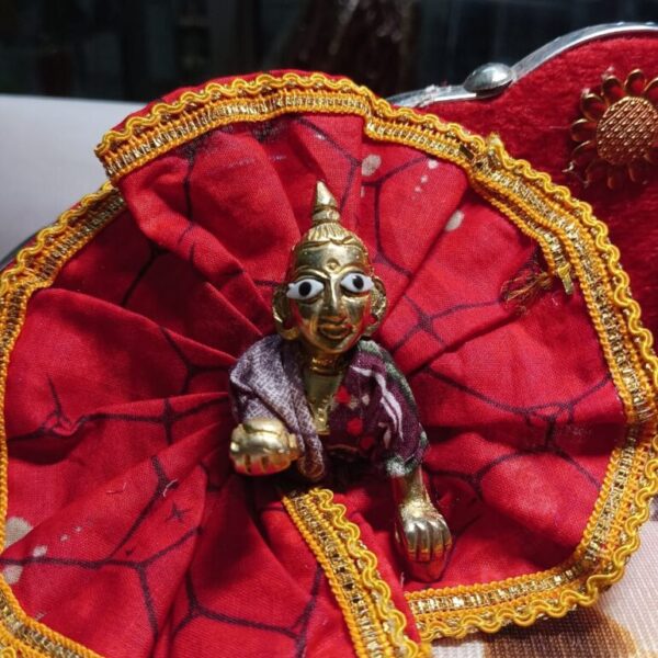 Kanha ji cotton frock 0-1 no. laddu gopal