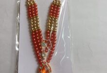 Laddu Gopal Mala for Gopal Ji for 6-9 no. laddu gopal /Mata rani REd