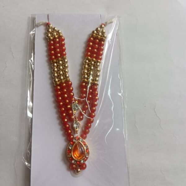 Laddu Gopal Mala for Gopal Ji for 6-9 no. laddu gopal /Mata rani REd