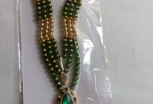 Laddu Gopal Mala for Gopal Ji for 6-9 no. laddu gopal /Mata rani green