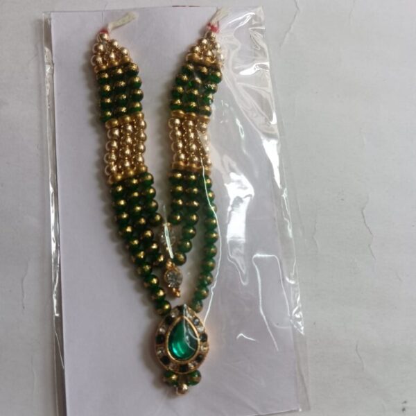 Laddu Gopal Mala for Gopal Ji for 6-9 no. laddu gopal /Mata rani green