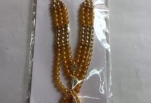 Laddu Gopal Mala for Gopal Ji for 6-9 no. laddu gopal /Mata rani yellow