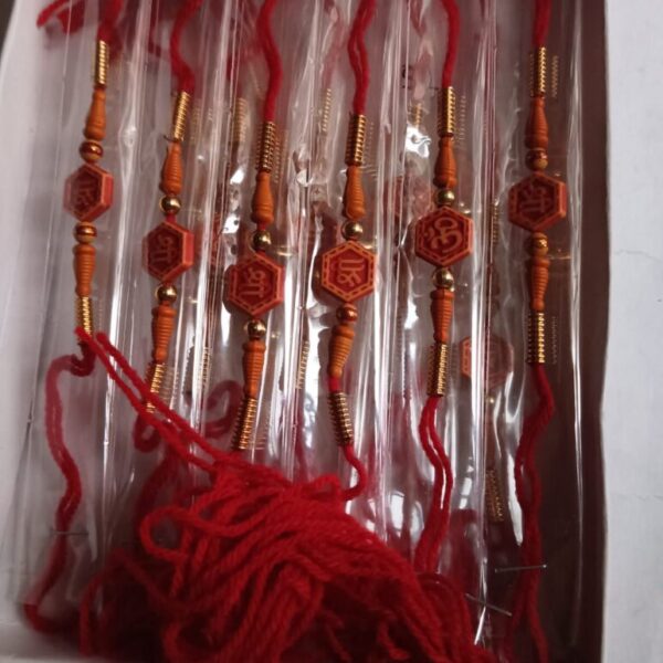 Premium Handcrafted Rakhi- Mixed Designer Rakhi - Set of 4 - With Roli Chawal