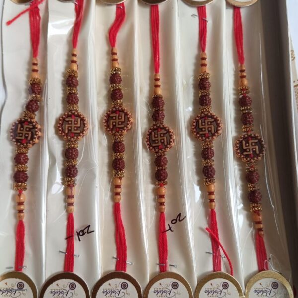 Premium Handcrafted Rakhi- Designer Rakhi - Set of 2 rakhi - With Roli Chawal